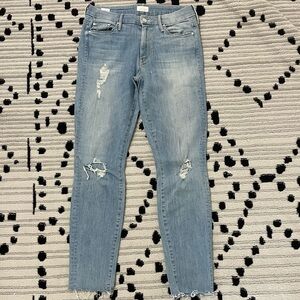 Mother jeans light wash size 27 skinny jeans